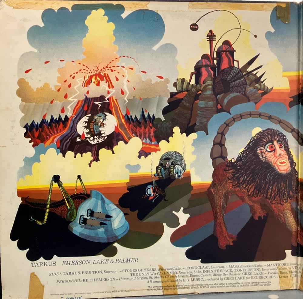 Tarkus - Emerson, Lake & Palmer (Cassette - 40) music collectible - Main Image 3