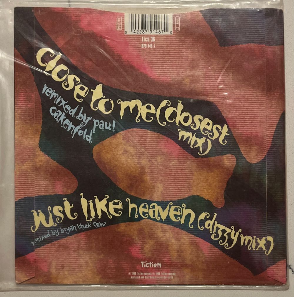 Close To Me (Closest Mix) - Cure, The (12”) music collectible [Barcode 042287914670] - Main Image 2
