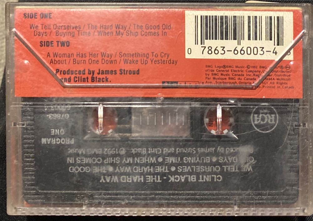 The Hard Way - Black, Clint (Cassette) music collectible [Barcode 078636600345] - Main Image 2