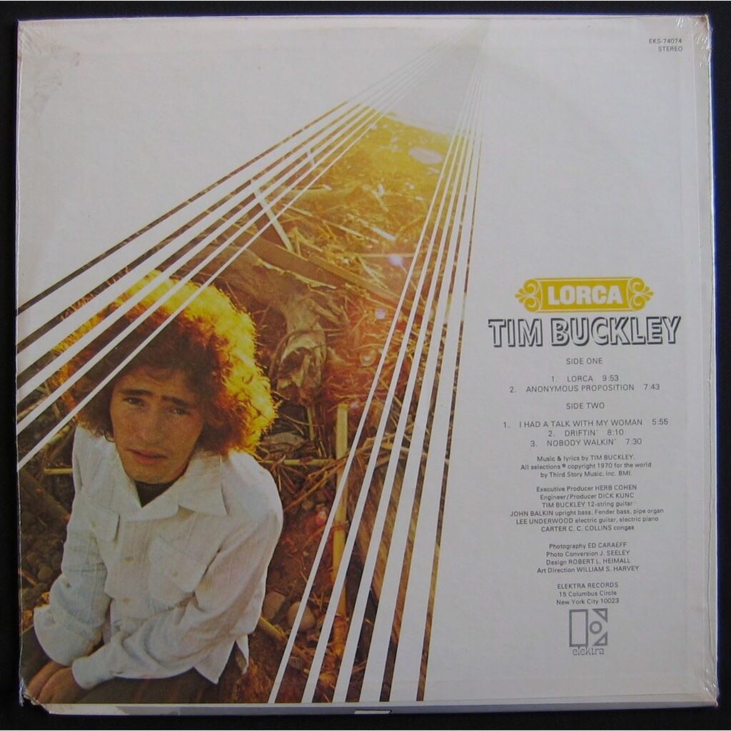 Lorca - Buckley, Tim (12” - 40) music collectible [Barcode 0075596133920] - Main Image 2