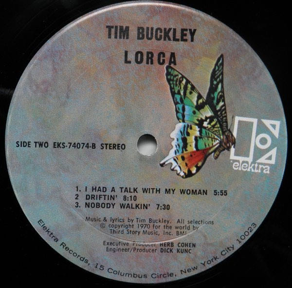 Lorca - Buckley, Tim (12” - 40) music collectible [Barcode 0075596133920] - Main Image 4