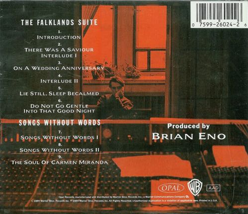 Words For The Dying - Cale, John (CD - 38) music collectible [Barcode 075992602426] - Main Image 2