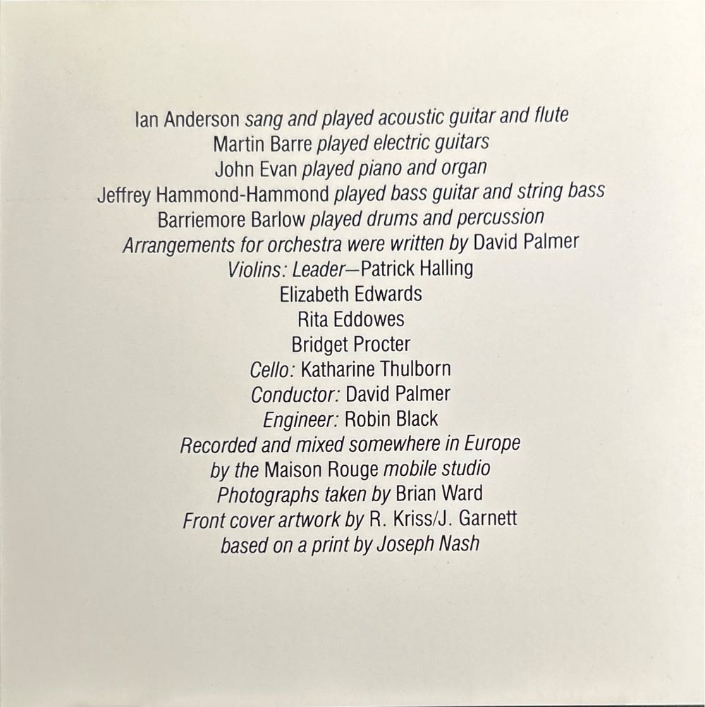 Minstrel In The Gallery - Jethro Tull (CD - 46) music collectible [Barcode 044114108221] - Main Image 3