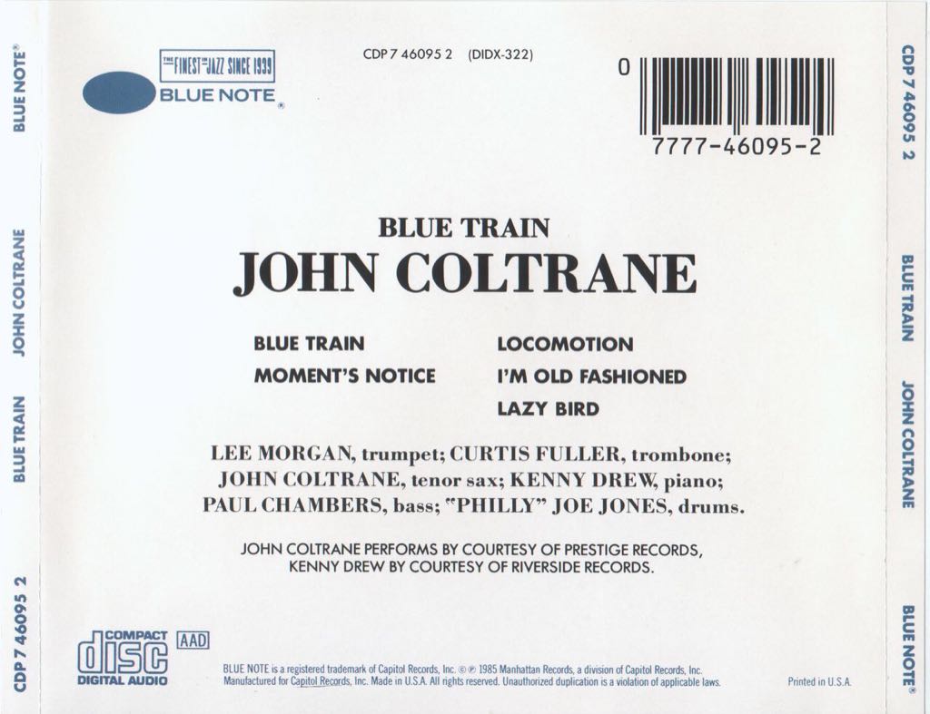 Blue Train - John Coltrane (CD - 60) music collectible [Barcode 8809074417941] - Main Image 2