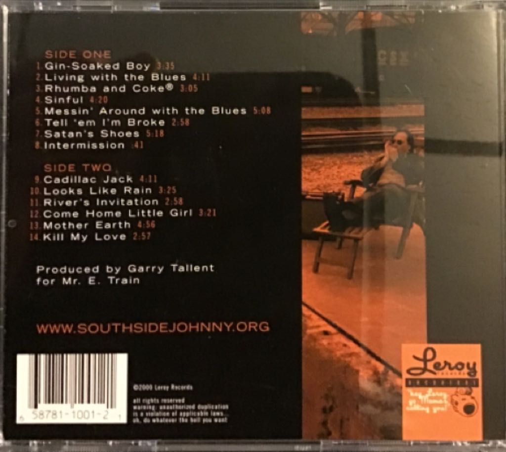 Messin’ With The Blues - Southside Johnny (CD) music collectible [Barcode 658781100121] - Main Image 2