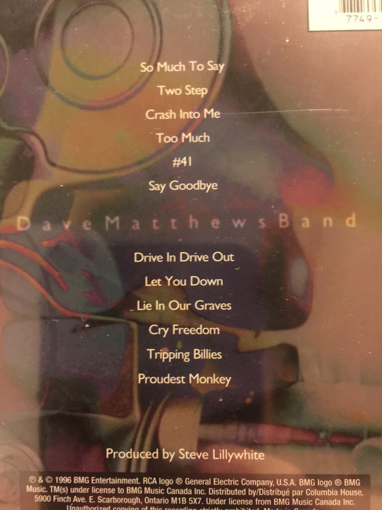 Crash - Dave Mathews Band (CD) music collectible [Barcode 777499387614] - Main Image 2