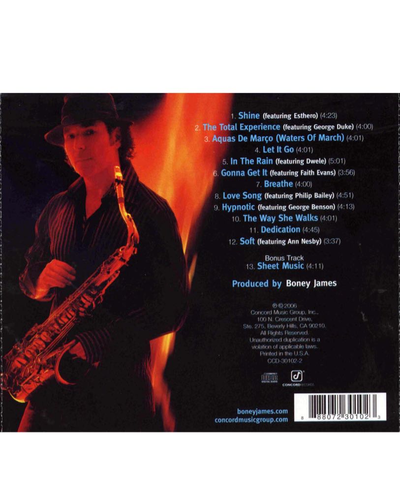 Shine - James, Boney (50) music collectible [Barcode 888072300491] - Main Image 2