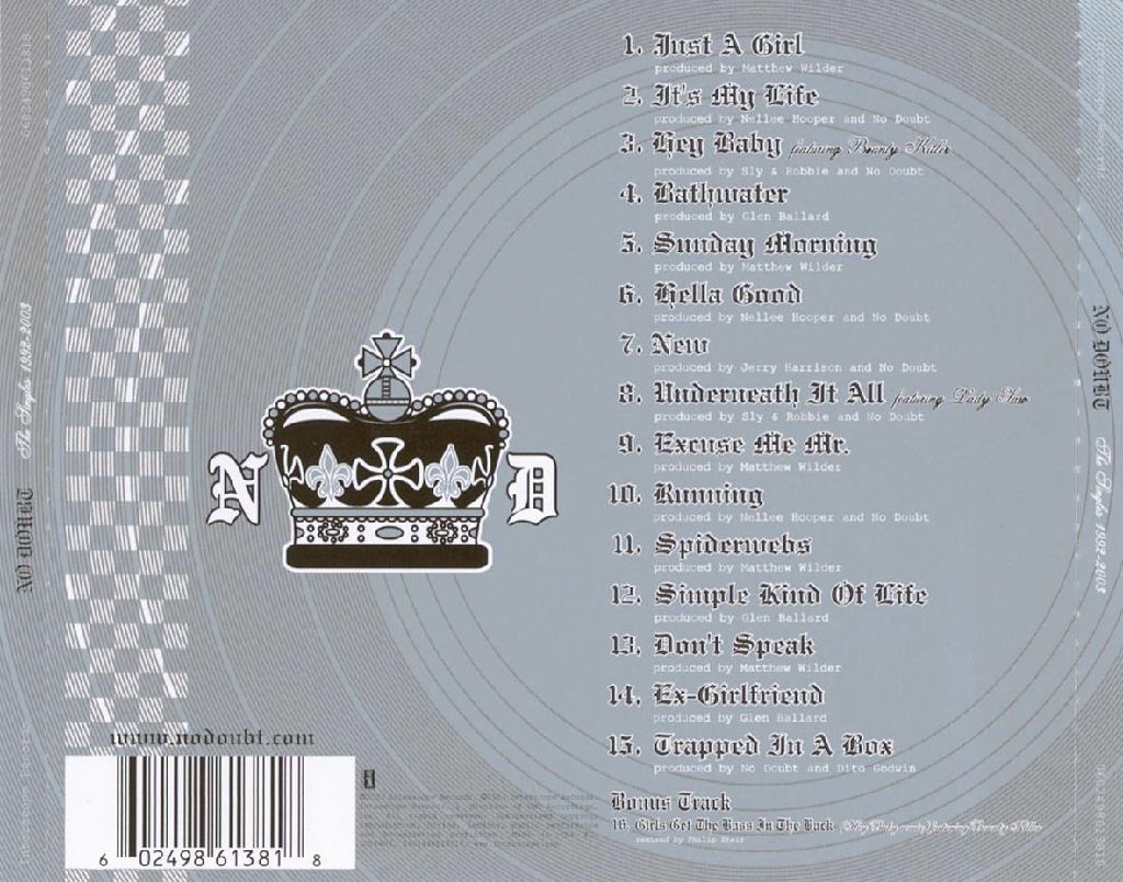 No Doubt The Singles - No Doubt (CD - 60) music collectible - Main Image 2