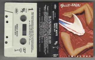 ...Twice Shy - Great White (Cassette) music collectible [Barcode 077779064045] - Main Image 1