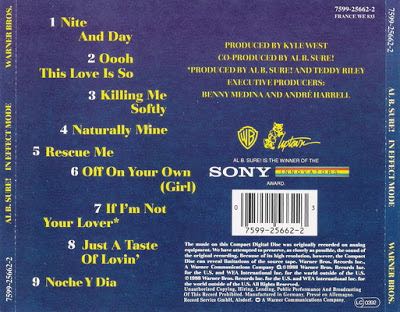 In Effect Mode - Al B. Sure! (12” - 38) music collectible [Barcode 075992566223] - Main Image 2