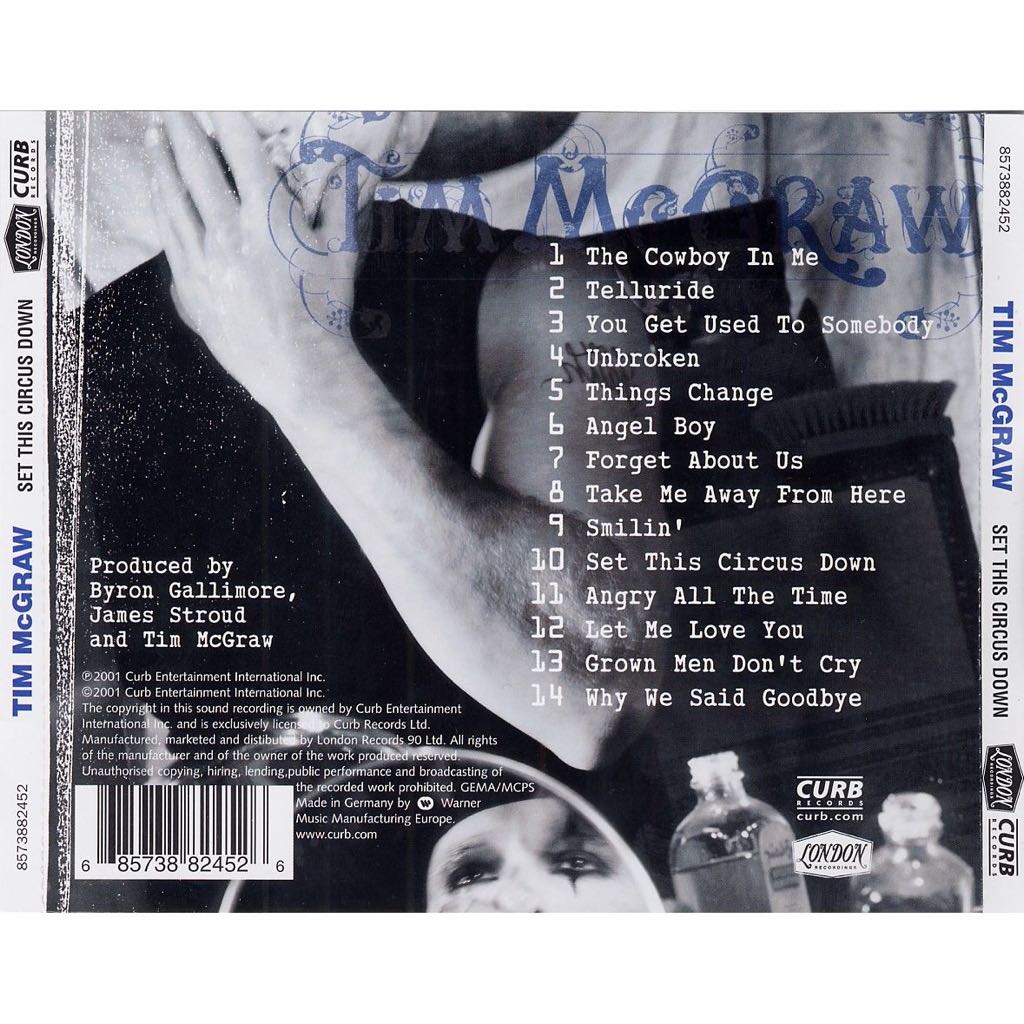 Set This Circus Down - Tim McGraw (CD - 56) music collectible - Main Image 2