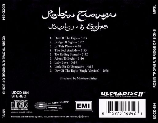 Bridge of Sighs - Trower, Robin (CD - 40) music collectible [Barcode 015775168428] - Main Image 2