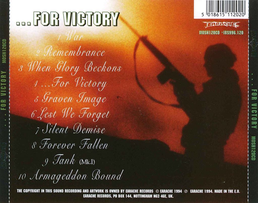 Bolt Thrower - ...For Victory - Bolt Thrower (CD - 39) music collectible [Barcode 5018615112020] - Main Image 2