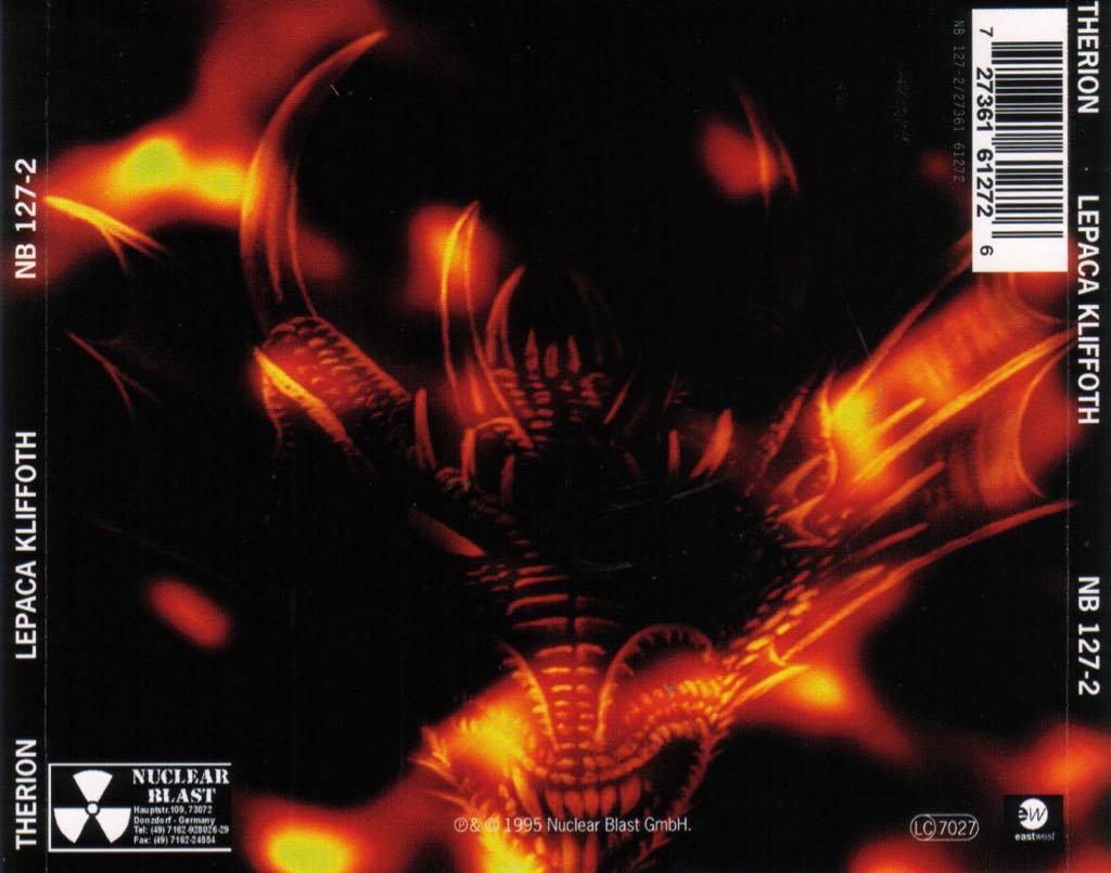 Lepaca Kliffoth - Therion (CD) music collectible [Barcode 727361612726] - Main Image 2