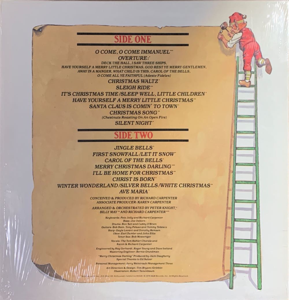 Carpenters Christmas Portrait - Carpenters (12” - 49) music collectible - Main Image 3