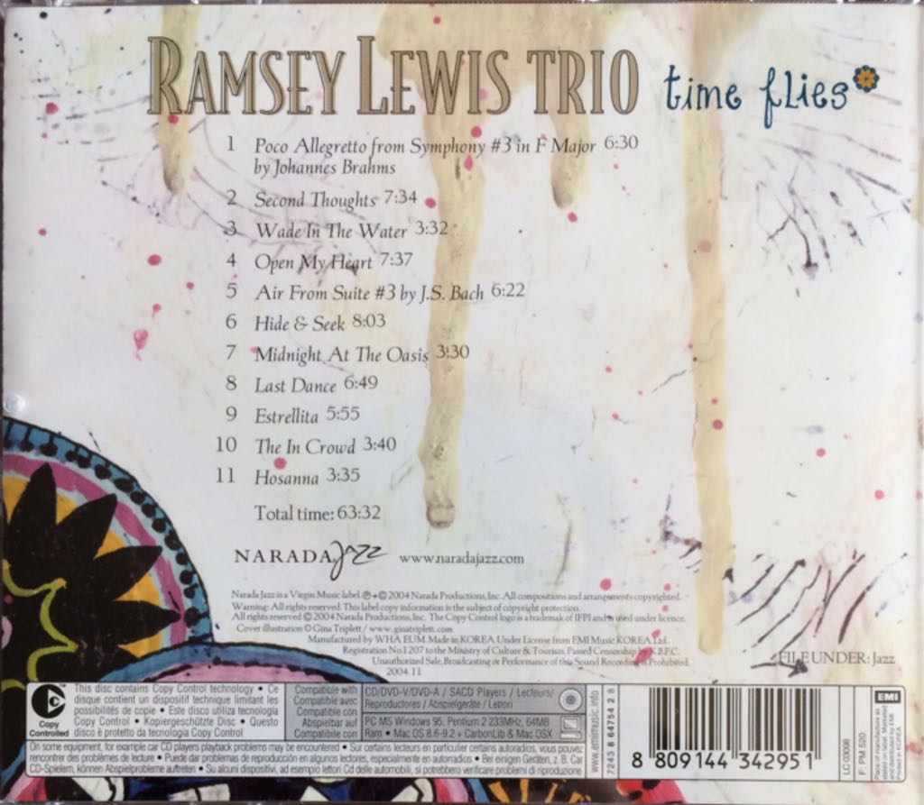 Time Flies - Ramsey Lewis Trio (CD - 6332) music collectible [Barcode 8809144342951] - Main Image 2