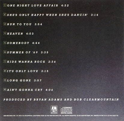 02 - Album - Bryan Adams (04) - Reckless - Bryan Adams (12” - 3758) music collectible - Main Image 2