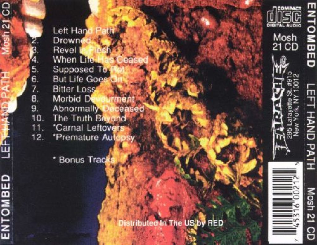 Left Hand Path - Entombed (CD) music collectible [Barcode 3256981466688] - Main Image 2