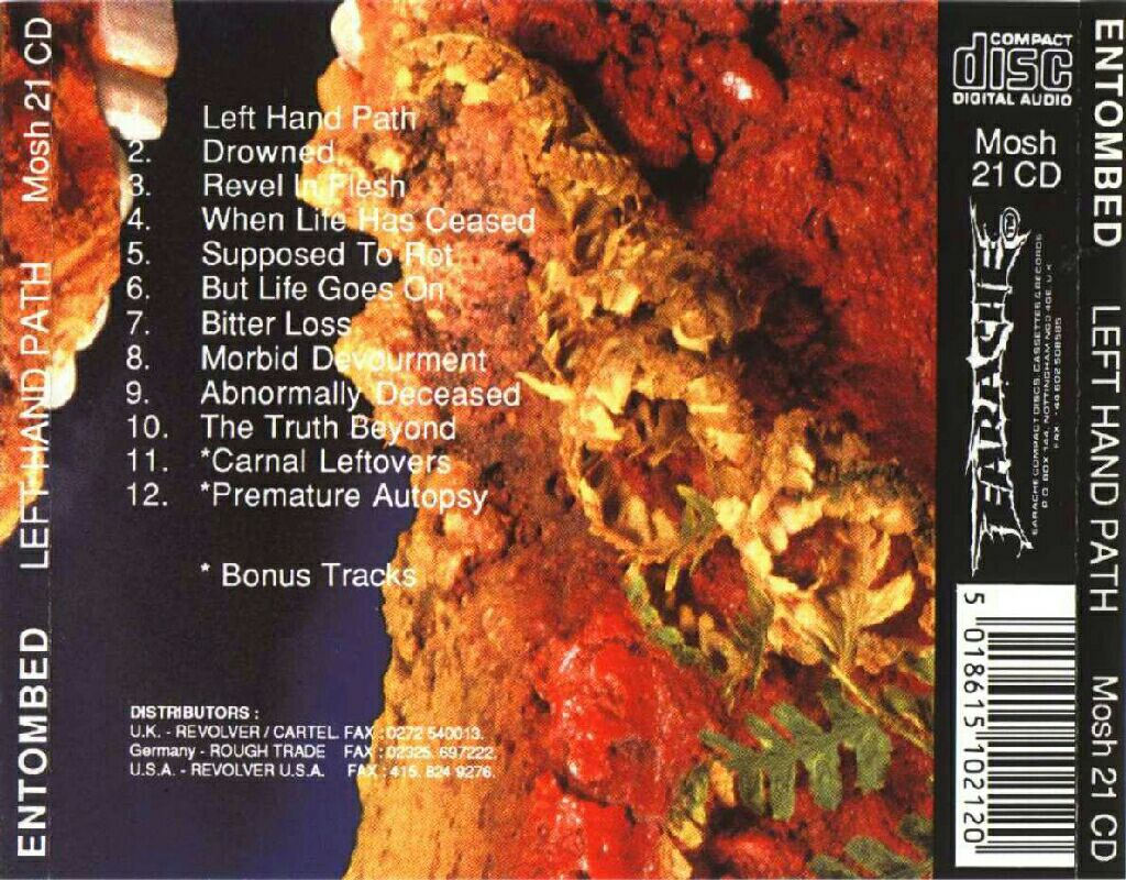 Left Hand Path - Entombed (CD - 47) music collectible [Barcode 5018615102120] - Main Image 2