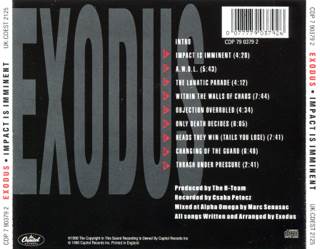 Impact Is Imminent - Exodus (CD - 49:47) music collectible [Barcode 077779037926] - Main Image 2