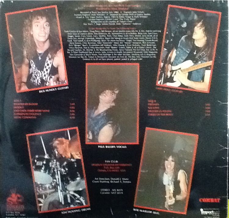 Exodus, Bonded By Blood - Exodus (Cassette) music collectible - Main Image 2