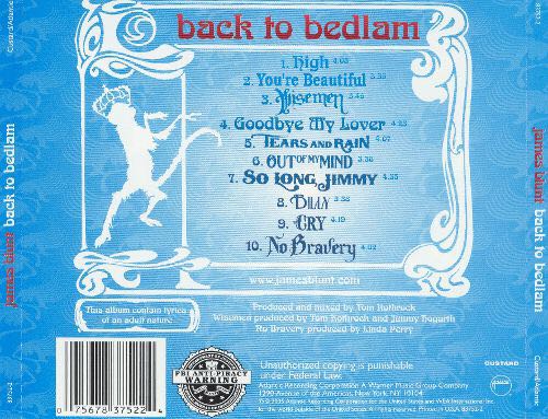 Back To Bedlam - Blunt James (CD) music collectible - Main Image 2