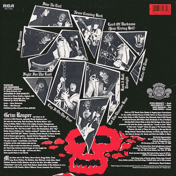 Fear No Evil - Grim Reaper (CD) music collectible [Barcode 090431273920] - Main Image 2