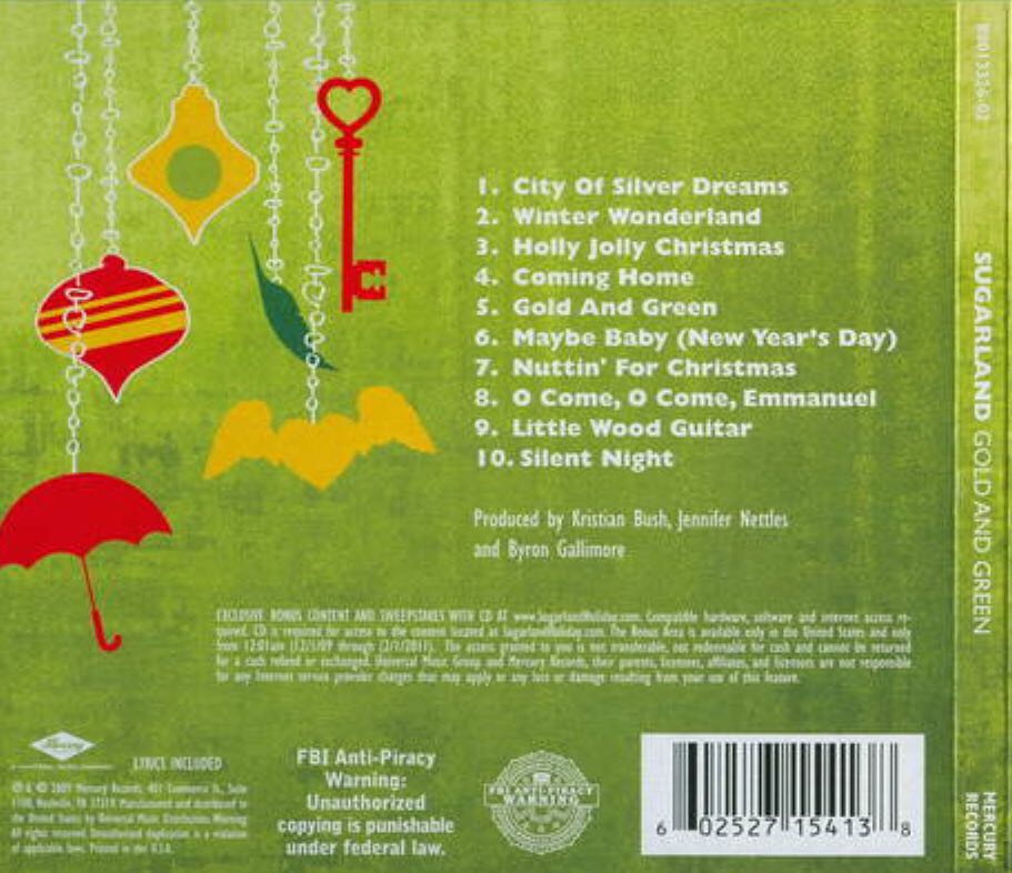 Gold And Green - Sugarland (CD) music collectible - Main Image 2