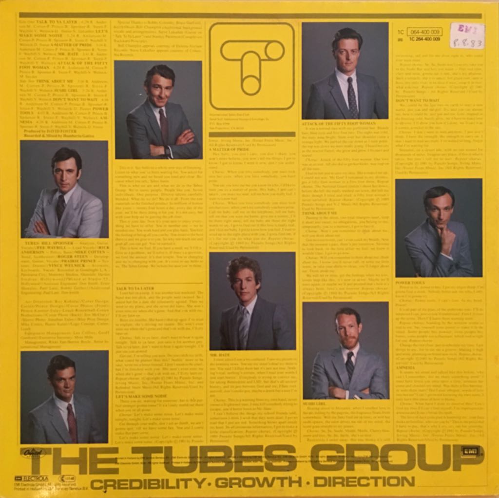 The Completion Backward Principle - The Tubes (12”) music collectible - Main Image 2