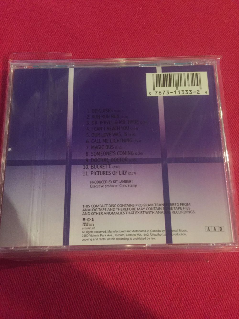 Magic Bus - Who, The (12”) music collectible [Barcode 076731133324] - Main Image 2