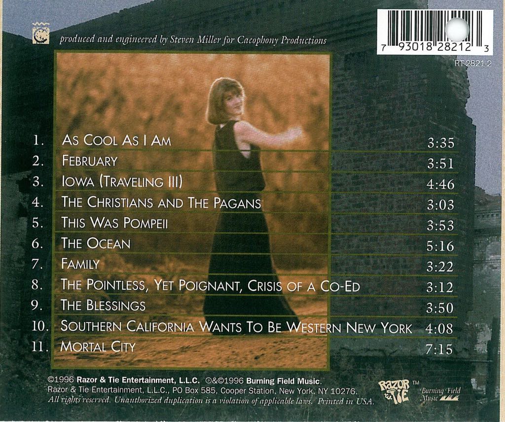 Mortal City - Dar Williams (CD) music collectible [Barcode 793018282123] - Main Image 2