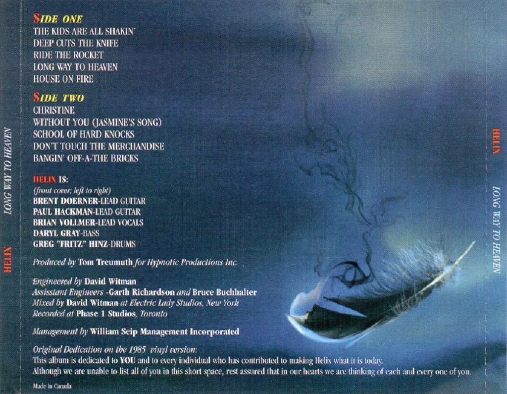 Long Way To Heaven (Reissue) - Helix (CD - 36) music collectible [Barcode 827565058693] - Main Image 2