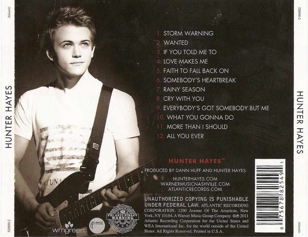 Hunter Hayes  - Hayes, Hunter (CD) music collectible - Main Image 2