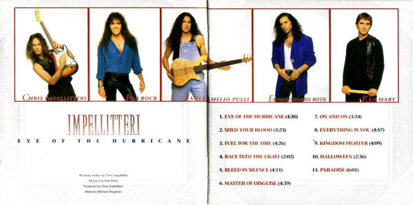 Eye Of The Hurricane - Impellitteri (CD-R) music collectible [Barcode 8804775002854] - Main Image 3