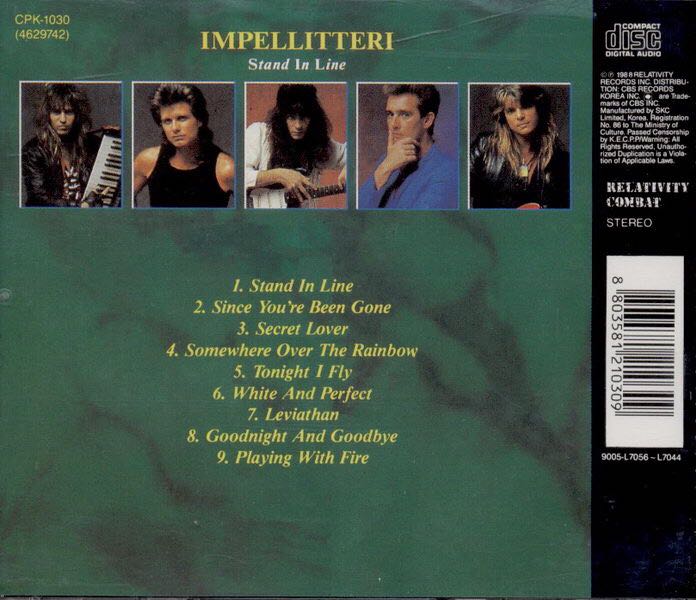 Stand In Line - Impellitteri (MP3 - 48:29) music collectible [Barcode 8801035317178] - Main Image 2