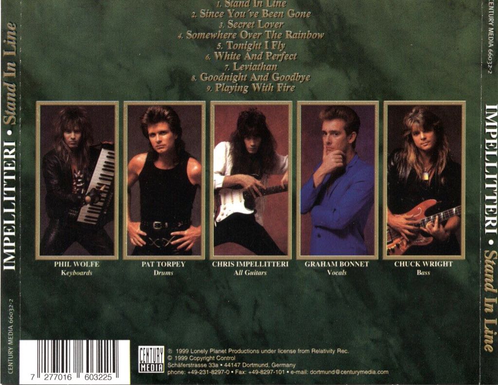 Stand In Line - Impellitteri (CD) music collectible - Main Image 2