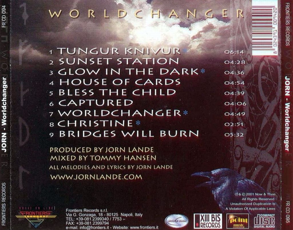 Worldchanger - Jorn (CD - 43) music collectible [Barcode 8024391009420] - Main Image 2
