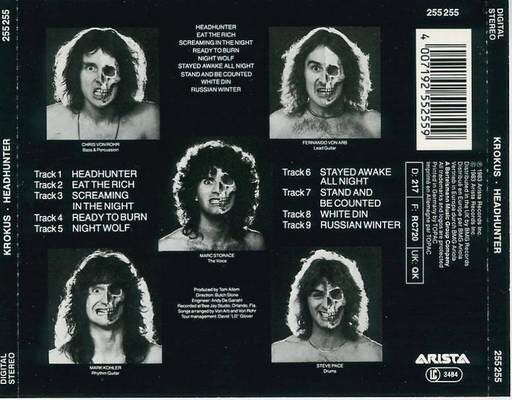 Headhunter - Krokus (CD) music collectible [Barcode 4007192552559] - Main Image 2