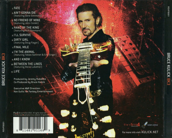 BK3 - Bruce Kulick (CD) music collectible [Barcode 8024391044629] - Main Image 4