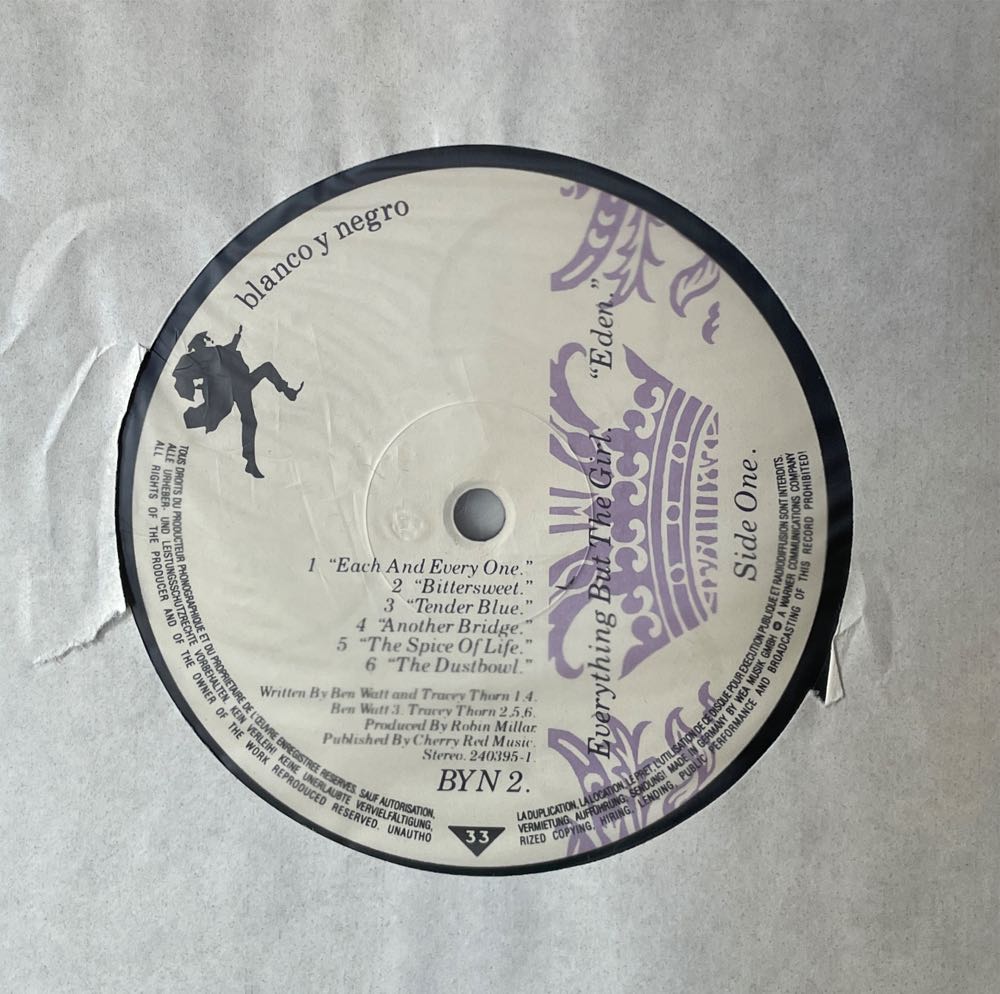 Eden - Everything But The Girl (12”) music collectible [Barcode 022924039515] - Main Image 3