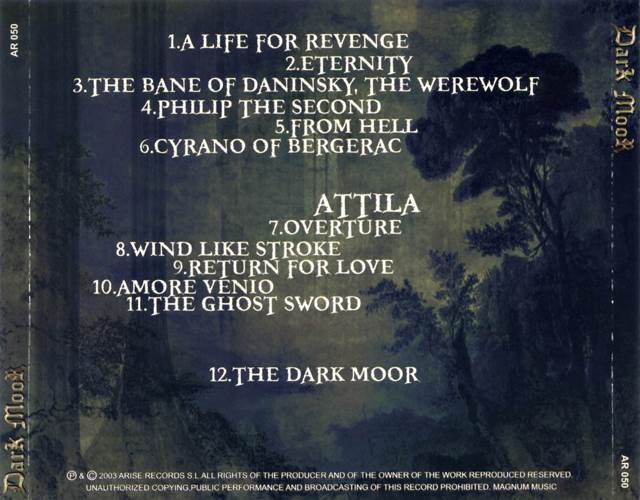 Dark Moor - Dark Moor (CD) music collectible [Barcode 8437001017508] - Main Image 2