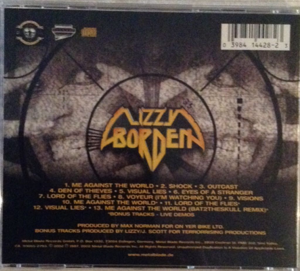 Visual Lies - Lizzy Borden (CD) music collectible [Barcode 039841442823] - Main Image 2