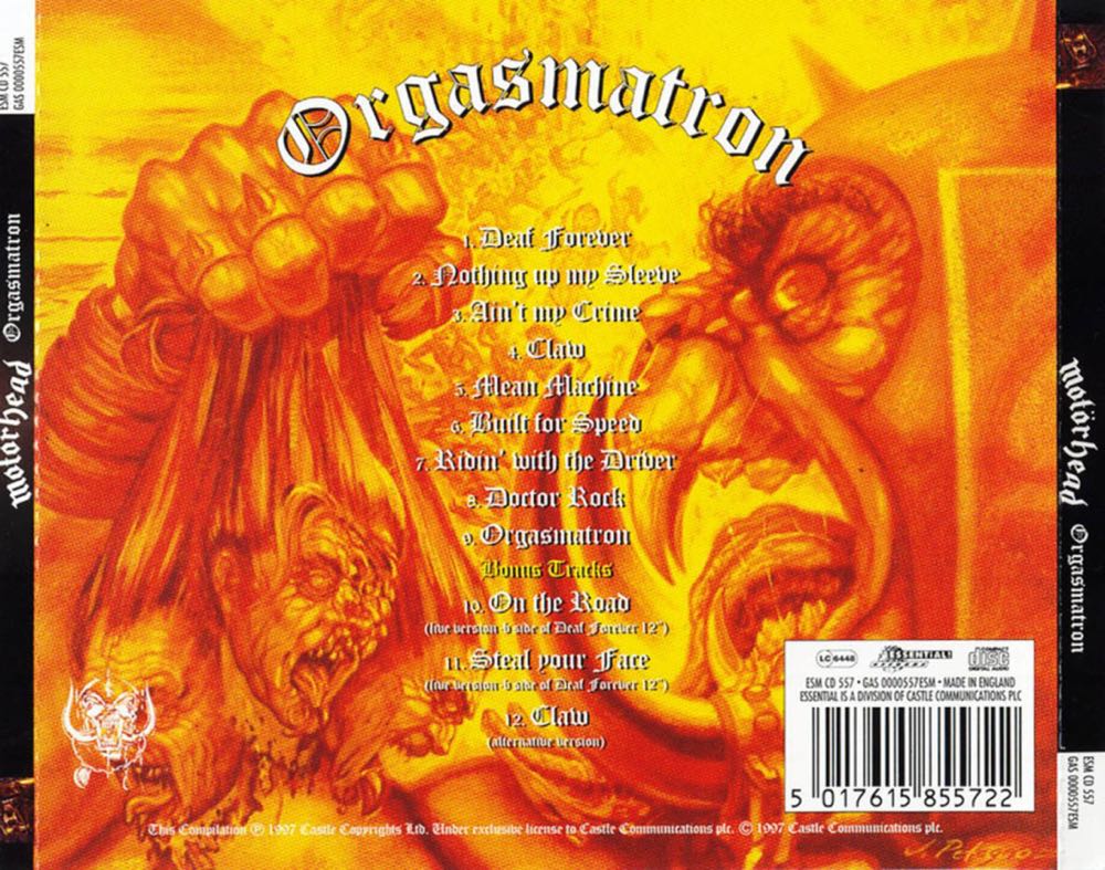 Orgasmatron - Motörhead ‎ (12”) music collectible - Main Image 2