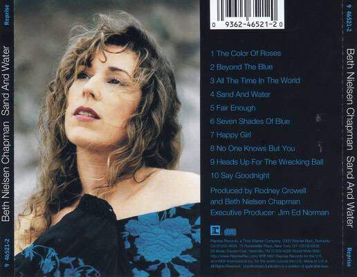Sand and Water - Chapman, Beth Nielsen (CD) music collectible [Barcode 093624652120] - Main Image 2