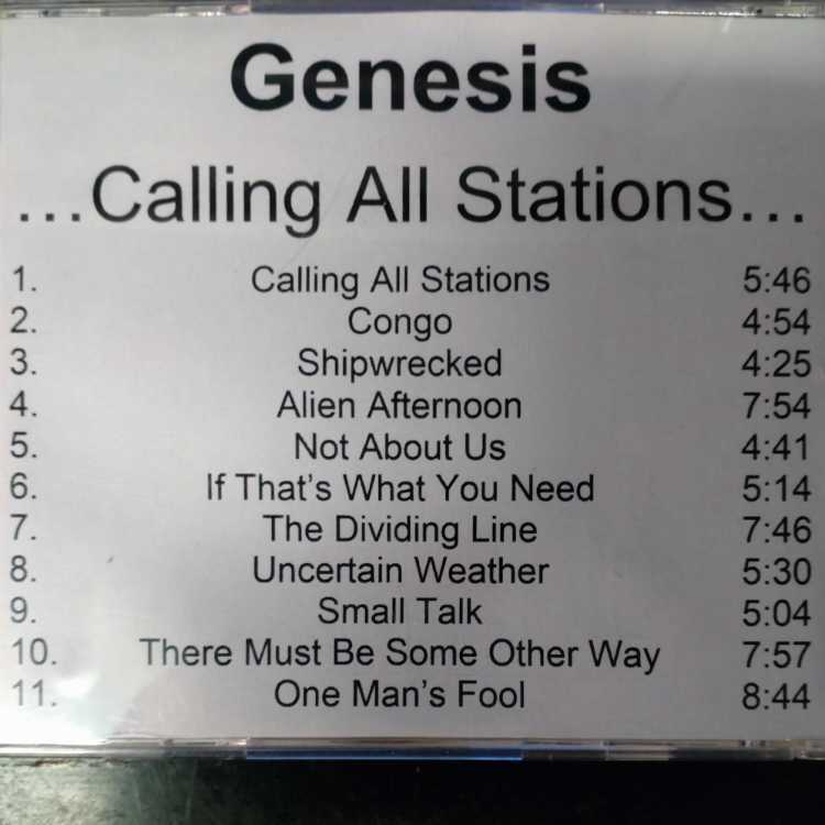Calling All Stations - Genesis (CD-R) music collectible [Barcode 5099923498525] - Main Image 2