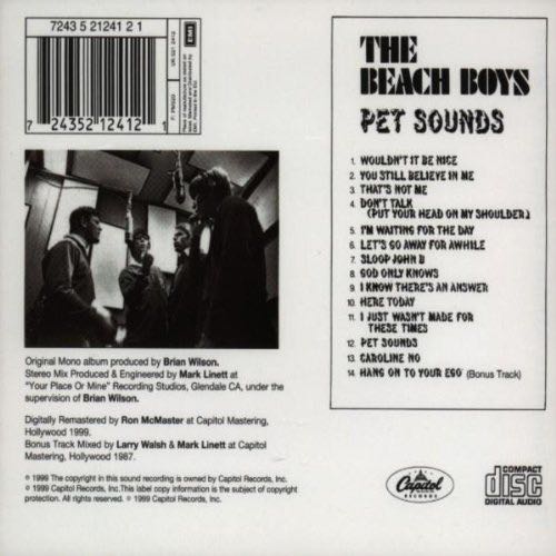 Pet Sounds - Beach Boys, The (CD - 40) music collectible [Barcode 020831367127] - Main Image 2