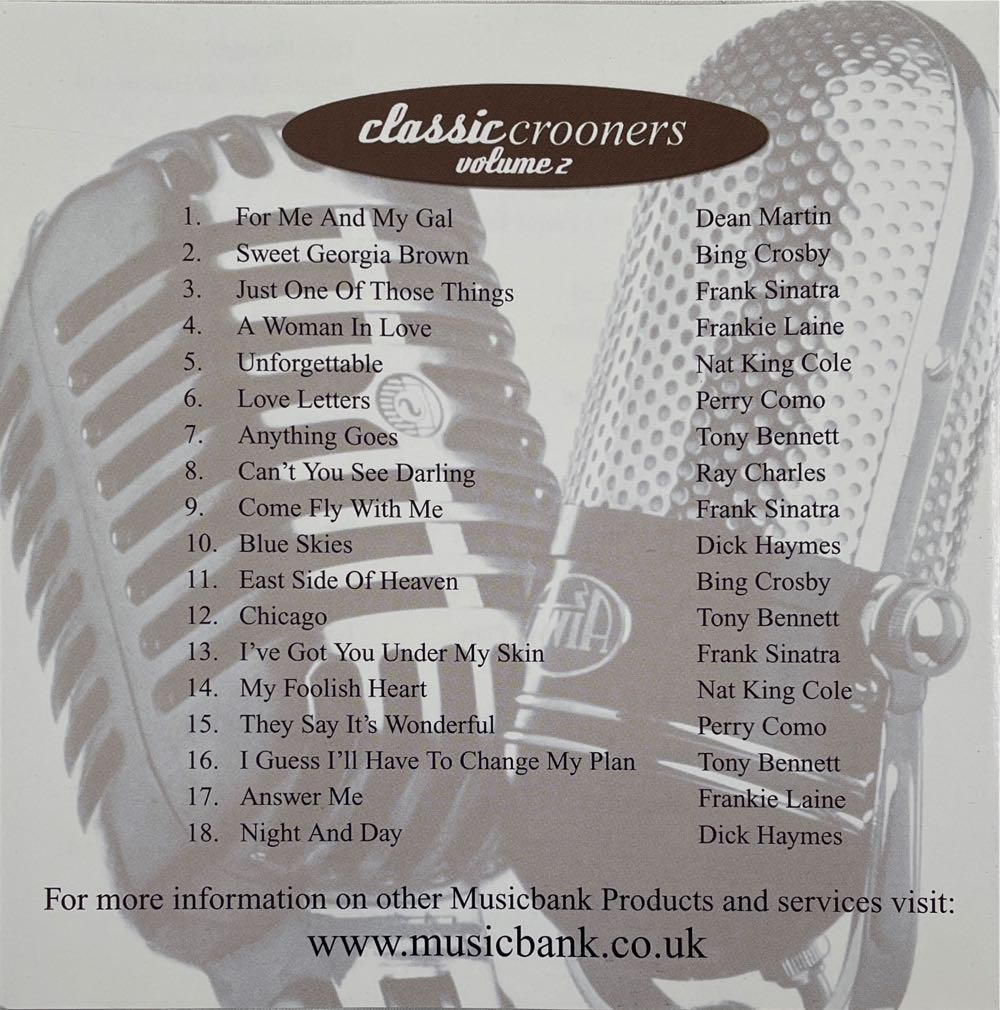 Classic Crooners Volume 2 - Male Vocalists (CD) music collectible [Barcode 5029248118822] - Main Image 3
