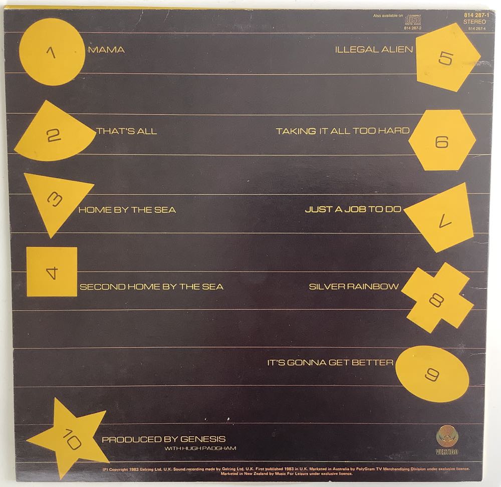 Genesis - Genesis (12”) music collectible [Barcode 602547902030] - Main Image 2