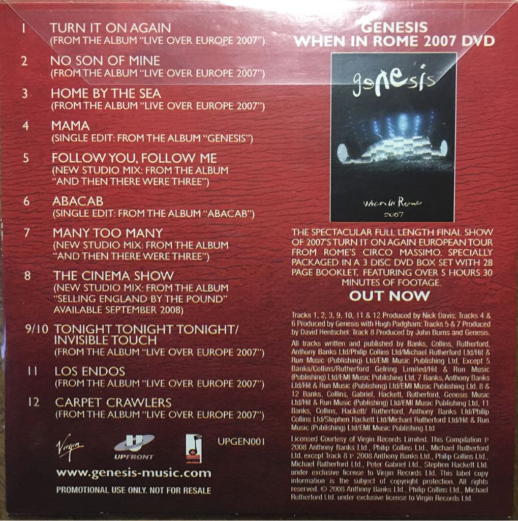 Genesis - Genesis (CD) music collectible - Main Image 2