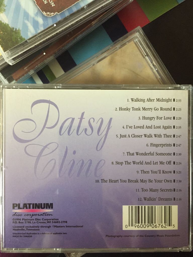 Walking After Midnight - Patsy Cline music collectible [Barcode 096009067625] - Main Image 2